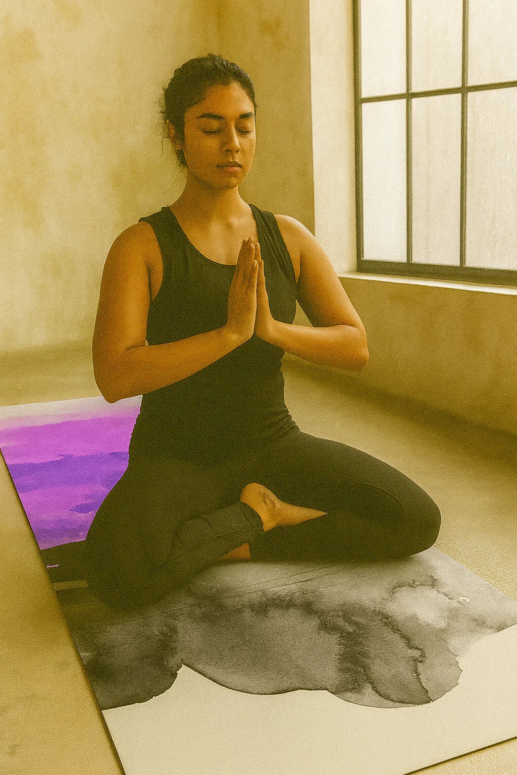 Yoga Mat 6mm Thick Purple Non-Slip Eco Friendly Yune Yoga Spruce - One Color / One Size - Sports & Entertainment