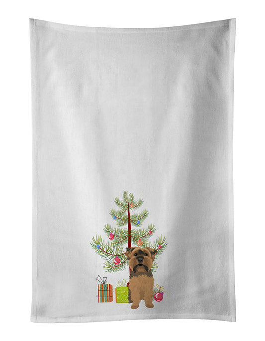 Yorkie Chocolate #1 Christmas Kitchen Towel Set of 2 - One Color / One Size - Home & Garden - Home Textile - Towels