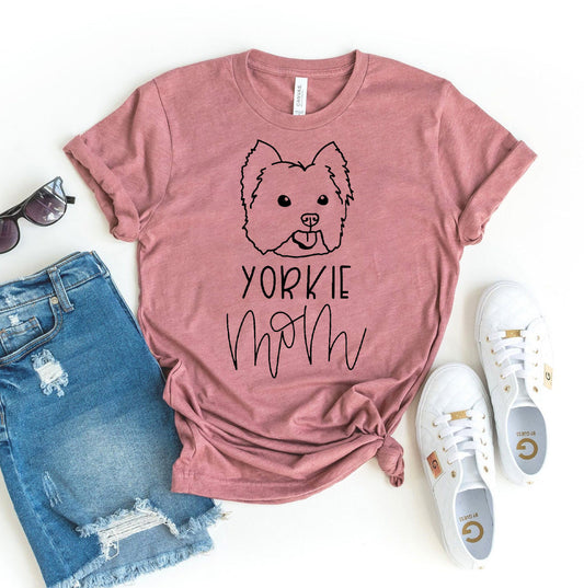 Yorkie Mom T-Shirt - Women’s Fashion - Women’s Clothing - Tops & Tees - T-Shirts