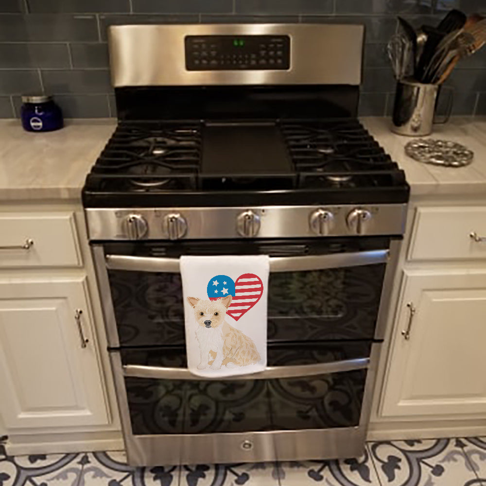 Yorkie Parti Patriotic Kitchen Towel Set of 2 - One Color / One Size - Home & Garden - Home Textile - Towels