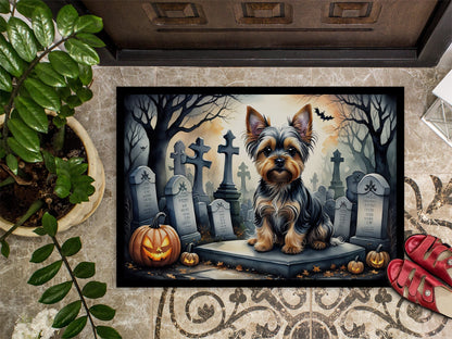 Yorkshire Terrier Spooky Halloween Doormat - One Color / One Size - Home & Garden - Home Textile - Carpets & Rugs