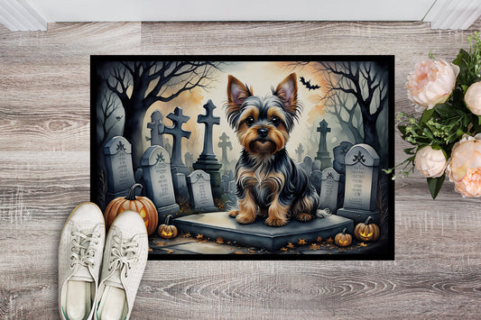 Yorkshire Terrier Spooky Halloween Doormat - One Color / One Size - Home & Garden - Home Textile - Carpets & Rugs