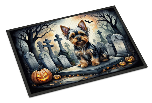 Yorkshire Terrier Spooky Halloween Doormat - One Color / One Size - Home & Garden - Home Textile - Carpets & Rugs