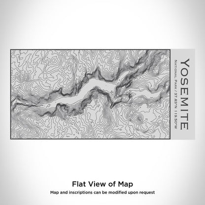 Yosemite National Park - California Map Insulated Bottle - Drinkware