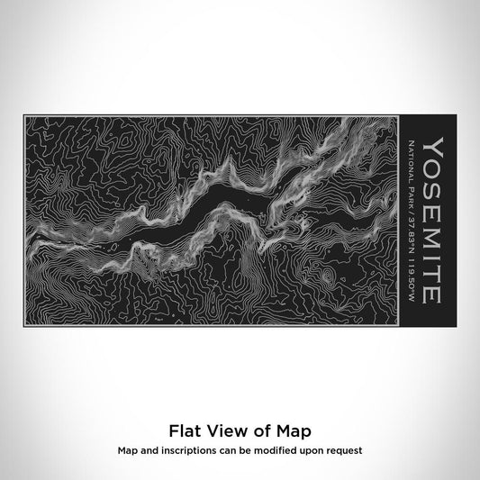 Yosemite National Park - California Map Insulated Bottle in Matte - Drinkware