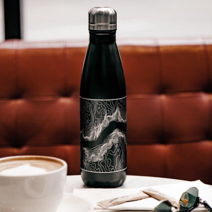Yosemite National Park - California Map Insulated Bottle in Matte - Drinkware
