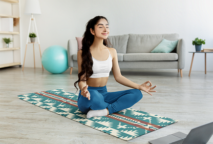 Yune Yoga Mat Pendleton Spider Rock Aqua Floor Pad - One Color / One Size - Sports & Entertainment - Fitness & Body