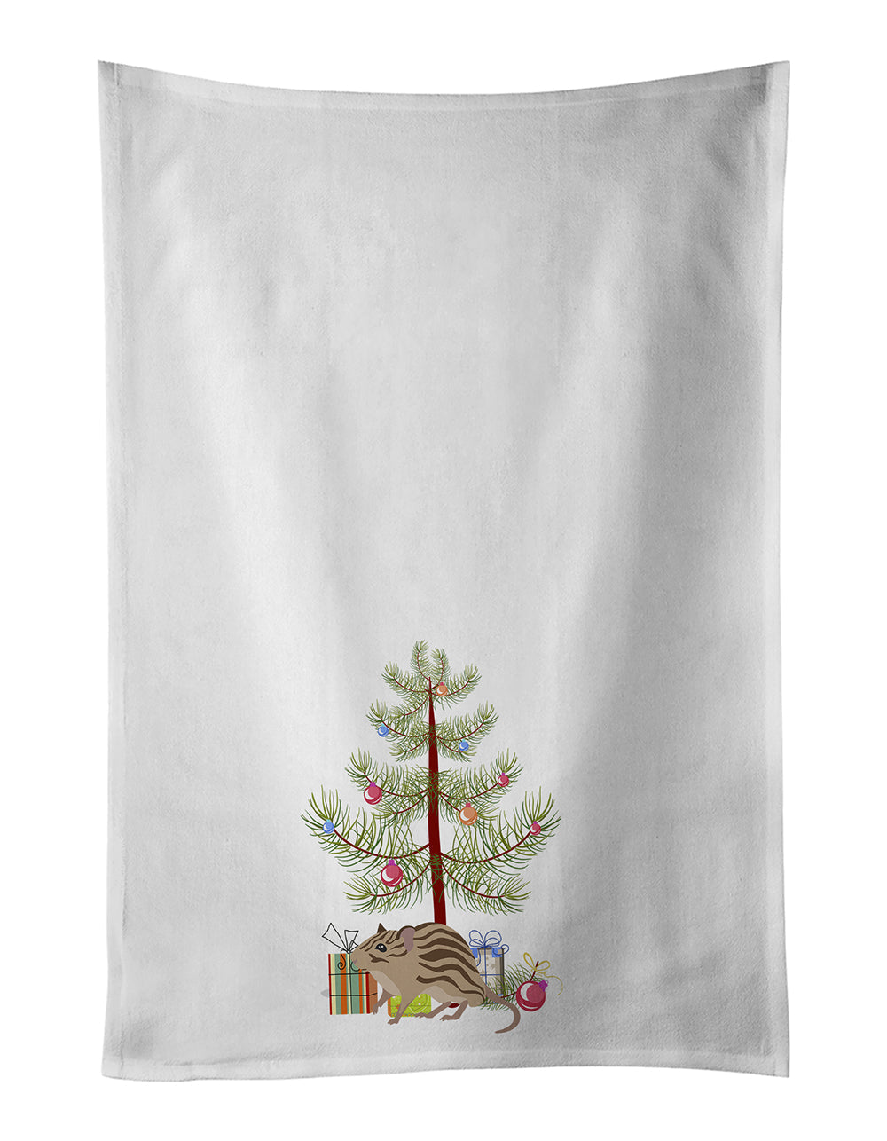 Zebra Mouse Merry Christmas Kitchen Towel Set of 2 - One Color / One Size - Home & Garden - Home Textile - Towels