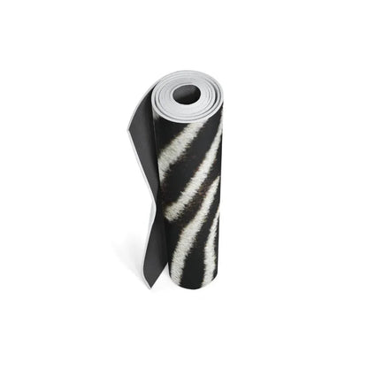 Zebra Stripe Eco-Friendly Yoga Mat – 6mm Cushioned Non-Slip - One Color / One Size - Sports & Entertainment - Fitness &