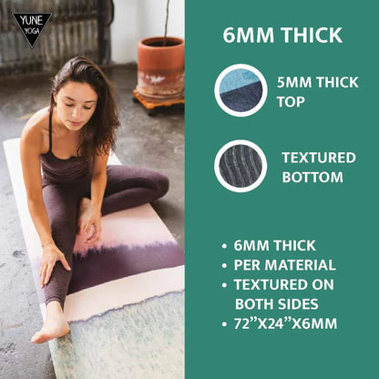 Zebra Stripe Eco-Friendly Yoga Mat – 6mm Cushioned Non-Slip - One Color / One Size - Sports & Entertainment - Fitness &