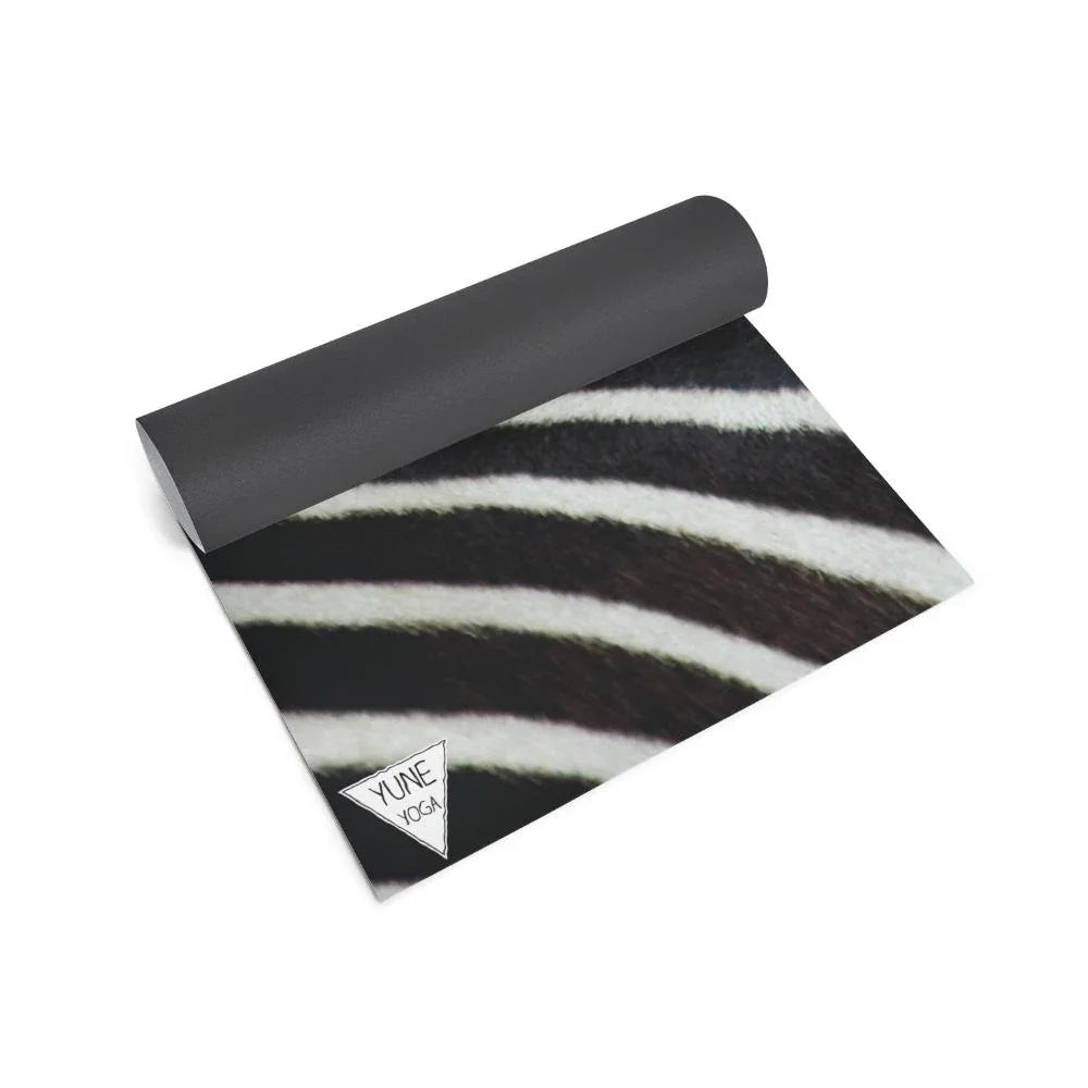 Zebra Stripe Eco-Friendly Yoga Mat – 6mm Cushioned Non-Slip - One Color / One Size - Sports & Entertainment - Fitness &