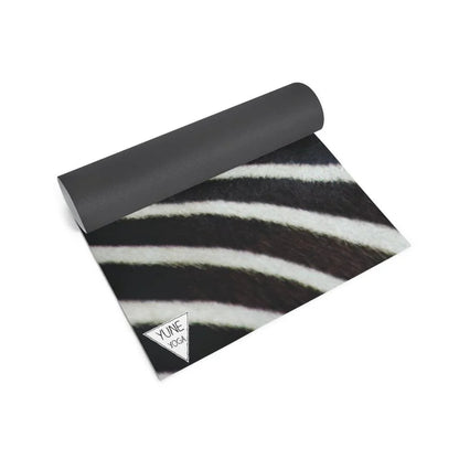 Zebra Stripe Eco-Friendly Yoga Mat – 6mm Cushioned Non-Slip - One Color / One Size - Sports & Entertainment - Fitness &