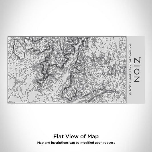 Zion National Park - Utah Map Insulated Bottle - Drinkware