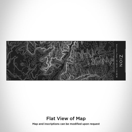 Zion National Park - Utah Map Insulated Cup in Matte Black - Drinkware