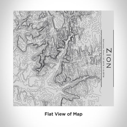 Zion National Park - Utah Map Tumbler - Drinkware