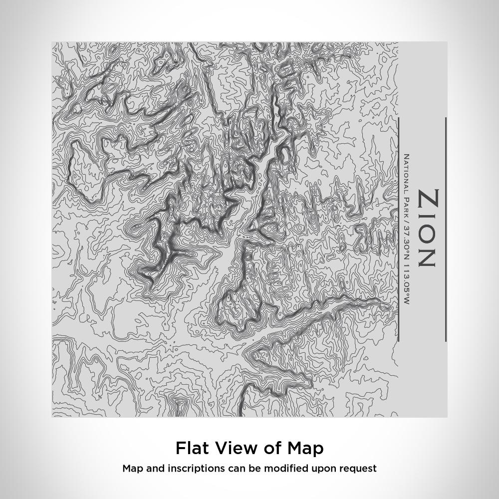 Zion National Park - Utah Map Tumbler - Drinkware